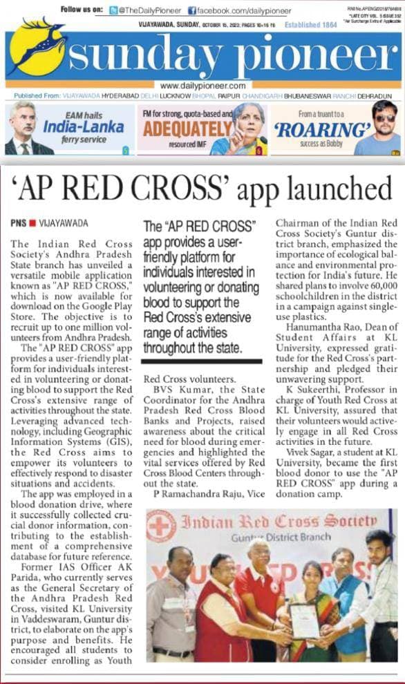 AP Red Cross Mobile Application Launched